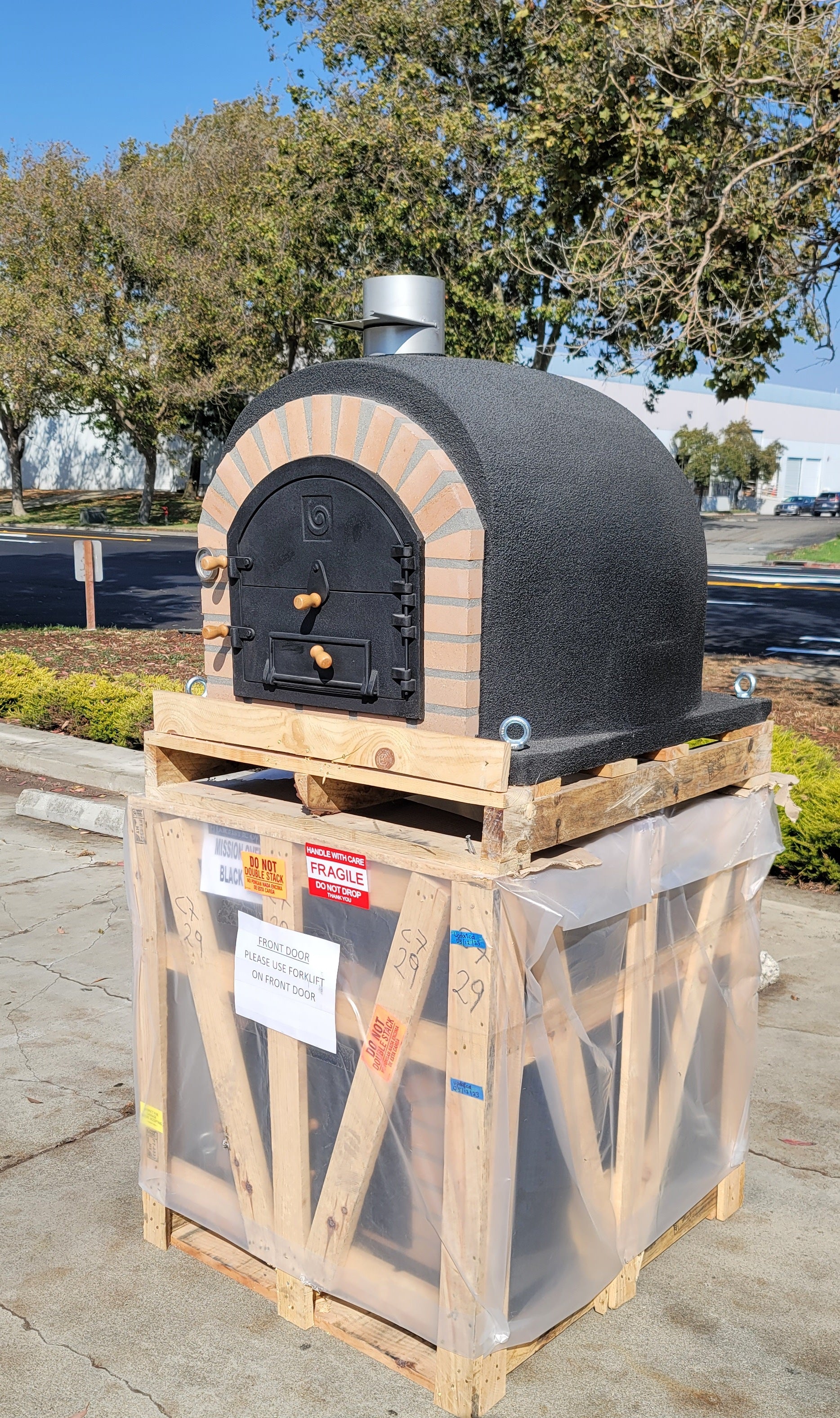 Outdoor Wood Black oven Mission oven 36" by Artistic Ovens